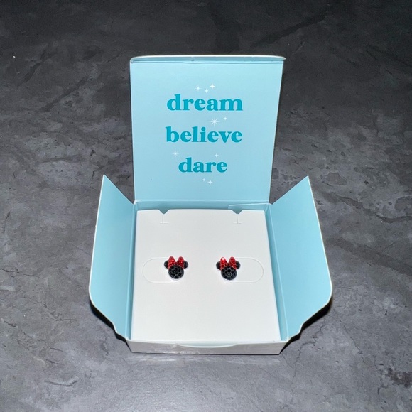 Disney Minnie Mouse 🎀 Sparkle Stud Earrings by Origami Owl NWT - Picture 4 of 4